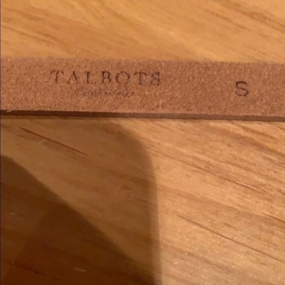 đ
șnwot Talbots calfâhair skinny belt sz small - Picture 4 of 5